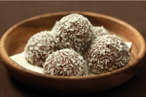 Image de perle de coco au chocolat 2 pieces